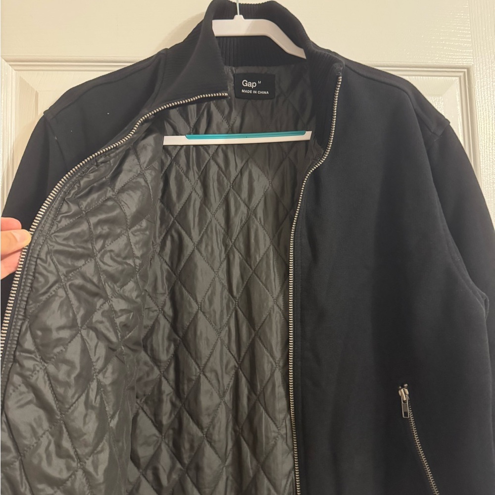 GAP Black Bomber Jacket - Picture 5 of 7